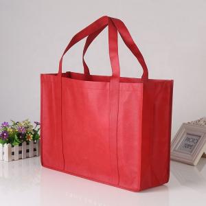 Wholesale Reusable Non Woven Shopping Bags Recyclable Customized With Printed Logo from china suppliers