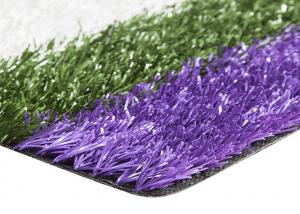 Smooth Coloured Tennis Court Artificial Turf , Coloured Fake Grass UV Resistance