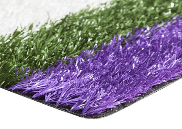 Quality Smooth Coloured Tennis Court Artificial Turf , Coloured Fake Grass UV Resistance for sale