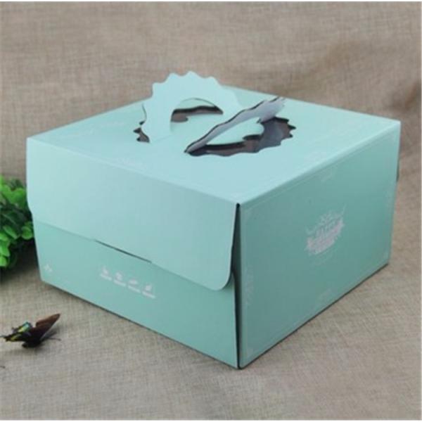 Custom Printed Paper Food Container Cake Packaging Box with window