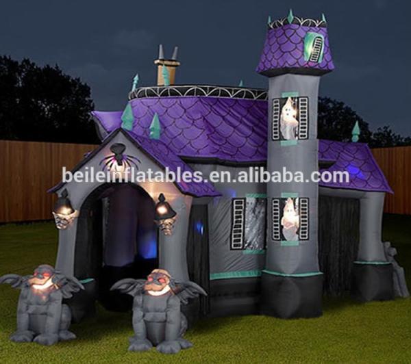 Big halloween inflatable haunted house for sale