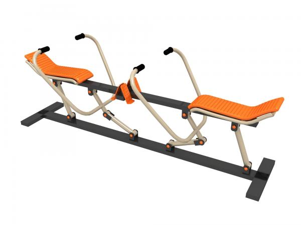 Quality Outdoor Fitness Equipment Double Rowing Machine for Adult in Gym Exercise for sale