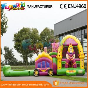 Wholesale 0.55mm PVC Tarpaulin Combo Inflatable Jumping House With Slide 1 Year Warranty from china suppliers