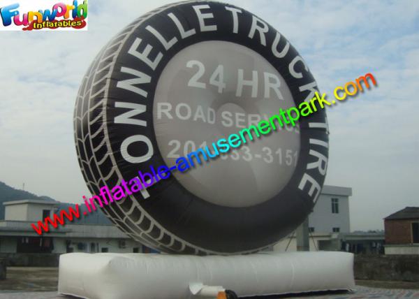 Quality Giant Inflatable Tyre Model , Promotional Inflatable Tyre Balloon Display for sale