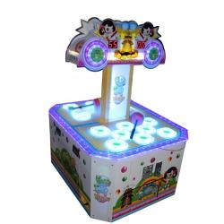 China Indoor Amusement Coin Operated Arcade Whack a Mole Hitting Mouse Hammer Game Machine For shopping mall for sale