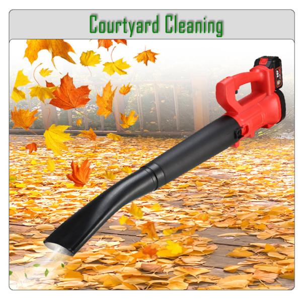 Lithium Battery Handheld Electric Blower , Lightweight Leaf Blower Cordless 21V