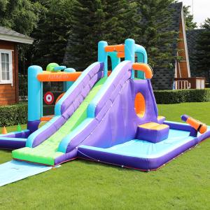 Wholesale PVC Kids Bounce Backyard Inflatable Slides Customized Theme from china suppliers