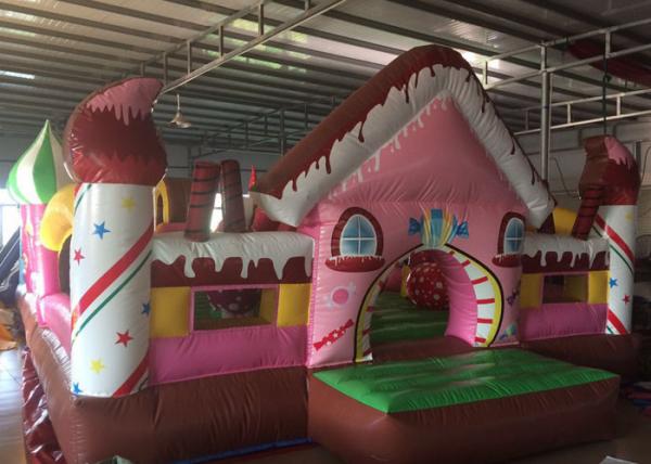 Quality Kids Candy House Princess Bouncy Castle , Exquisite Blow Up Jumping Castle for sale