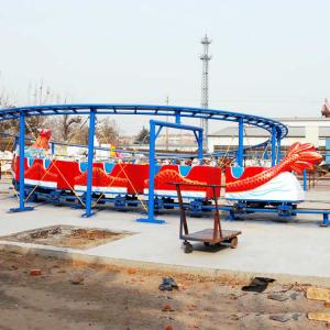 Wholesale Dragon Roller Coaster Ride 16 Riders Single Or Double Ring Track from china suppliers