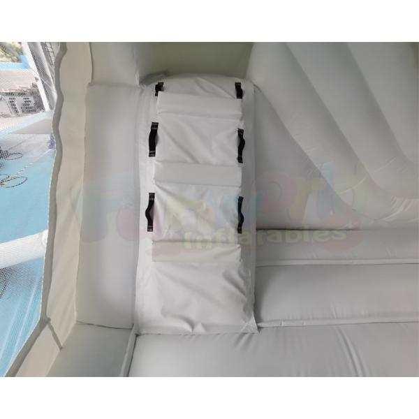 Wedding Combo Inflatable White Bounce House With Slide