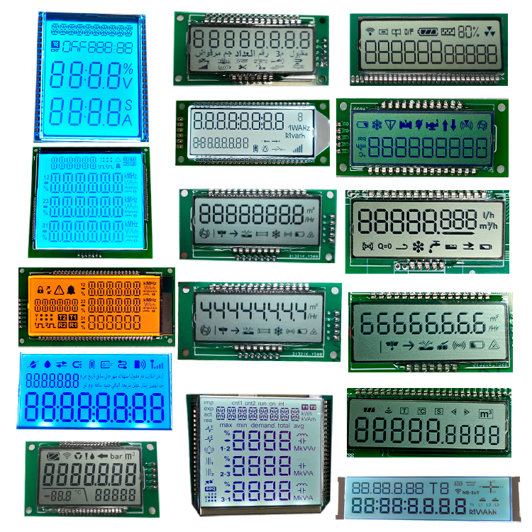 Cheap small customized size tn reflective lcd panel display screen for electric meter