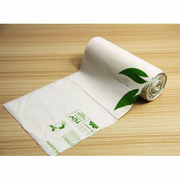 Custom Cornstarch 100% Compostable Biodegradable Trash bag,PLA compostable plastic fresh vegetables packaging bag PBAT