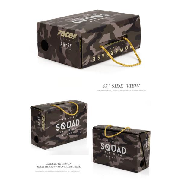 Luxury Custom Printed Corrugated Shoe Boxes With PP Rope Handle