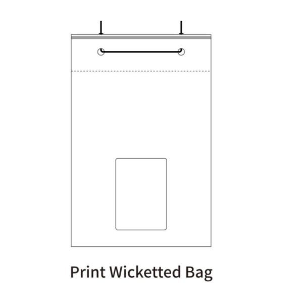 Waterproof Polyethylene Plastic Bread Bags Lightweight Poly Wicketed Bags