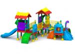 8CBM Plastic Slide Set / Kids Plastic Outdoor Play Equipment With Massed