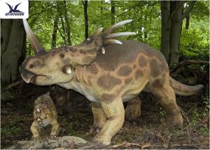 China Stomach Breathing Dinosaur Yard Decorations , Life Size Dinosaur Models  on sale