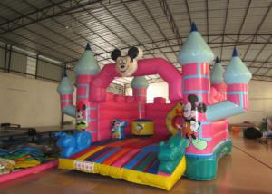 Wholesale Mickey Mouse Kids Inflatable Bounce House 4.5 X 5 X 3.5m For 3 - 15 years Old Children from china suppliers