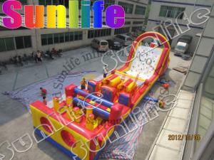 China Rent Large Inflatable Obstacle Course , Inflatable Outdoor Play Equipment on sale