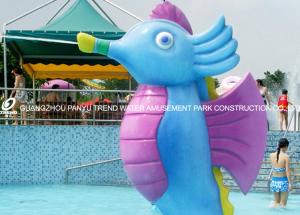 Wholesale Kids Spray Park Equipment Fiberglass Water Games Spray Cartoon Hippocampus for Water Park from china suppliers