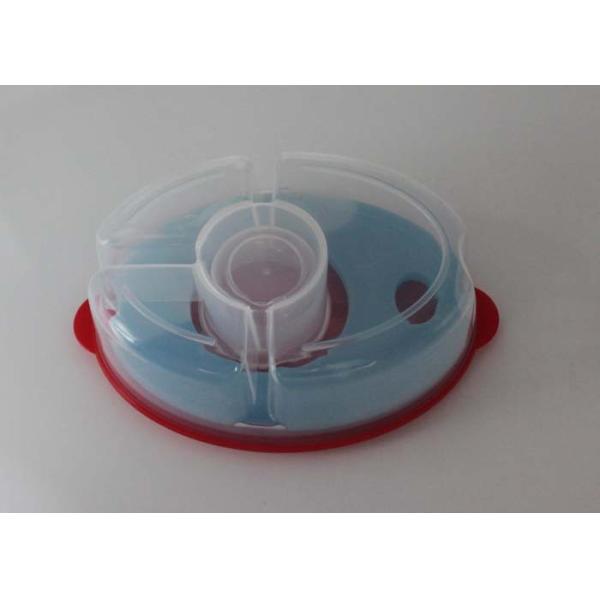 Personalized Round Plastic Lunch Boxes Salad Kit With Ice Pack And Knife