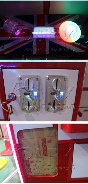 Claw Crane Game Machine Plastic Cabinet Plush Toy coin operated Vending Machine Merchandiser