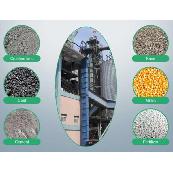 Ring Chain Bucket Elevator Conveyor Machine maximum height 48 m
