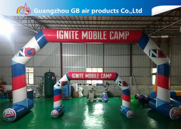 Quality Digital Printing Full Inflatable Arch Door Airtight 0.6mm PVC Tarpaulin for sale