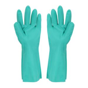 Wholesale Kitchen use Green Nitrile Glove Flocked Lining from china suppliers