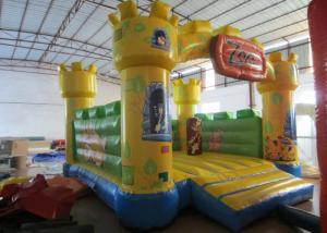 Wholesale Waterproof Zoo Inflatable Bouncy Castle , Cartoon Commercial Grade Bounce House from china suppliers