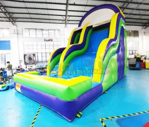 Wholesale Multi Color 1000D Bounce House Inflatable Water Slide With Pool from china suppliers