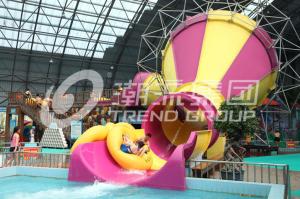 Wholesale Indoor Fiberglass Aqua Park Equipment 2 Persons Water World Water Slide from china suppliers