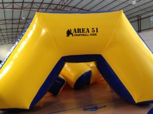 Wholesale Outdoor Games Inflatable Paintball Bunkers 0.9mm Pvc Tarpaulin 5 X 2.5 X 1.25m from china suppliers