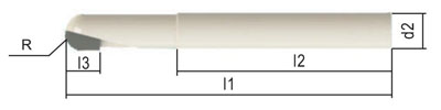 Ball Nose End Mills External Milling Cutters Polycrystalline Diamond Pcd Tools For Non - Ferrous Metal