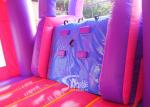 4in1 pink kids party inflatable princess bounce house with slide from Guangzhou