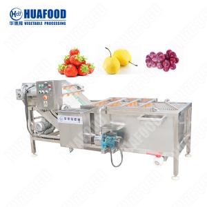 China High Pressure Water Spray Fruit Washing Machine Orange Apple Date Carrot Bubble Washer on sale