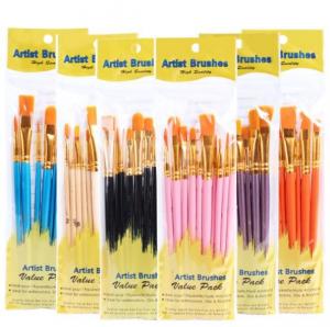 Wholesale Colorful Artist Paint Brush Painting Brush Nylon Brush from china suppliers