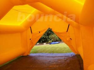 Wholesale 0.9mm PVC Yellow Color PVC Tarpaulin Inflatable Camping Tent from china suppliers