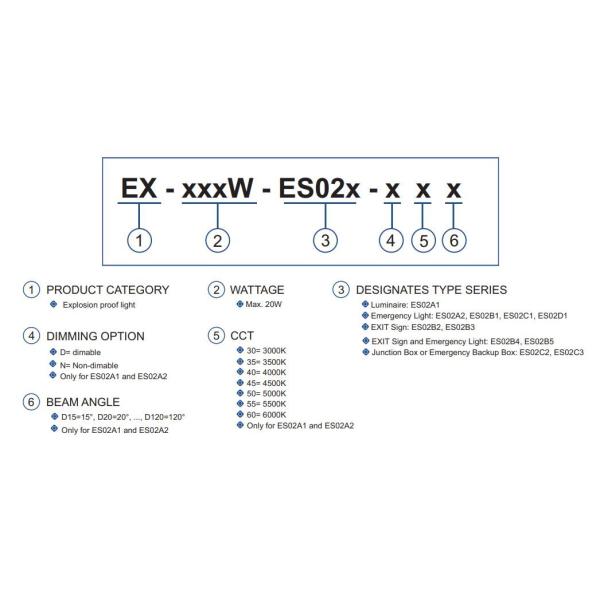 IP66 LED Exit Emergency Light DC12-36V For Dangerous Place