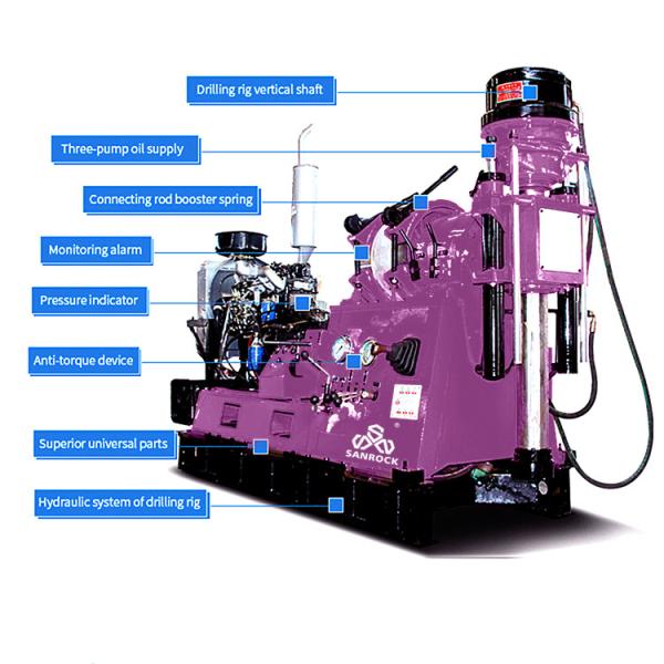 Portable Core Drilling Rig Exploration 200m Depth Hydraulic Core Drilling Rig Machine