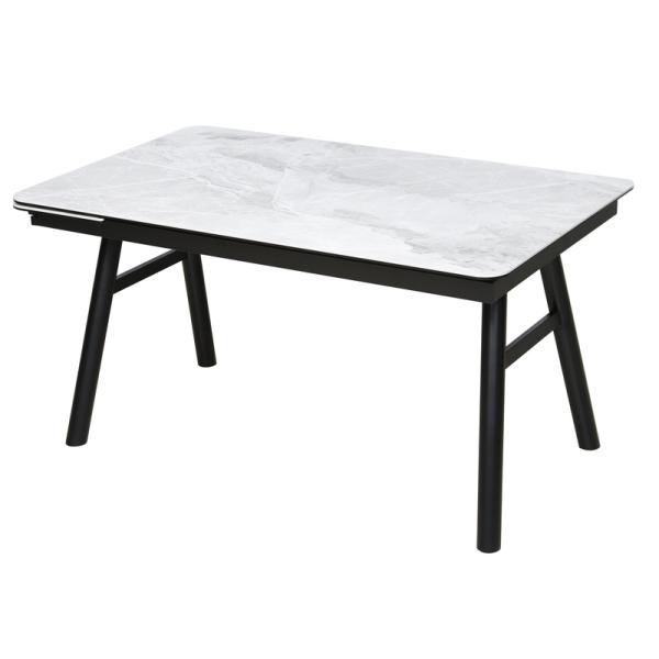 Scratch Resistant Extendable Kitchen Table Adjustable With 1700mm Length
