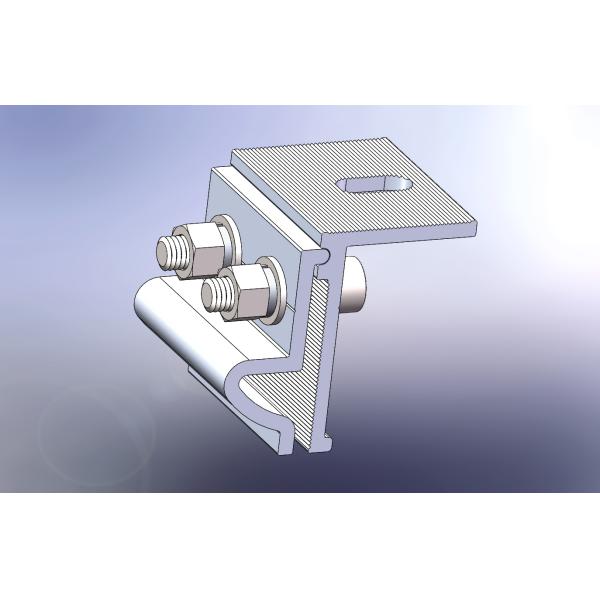 Mill Finish Solar Panel Mounting Structure Anodizing