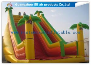 China Rainbow Inflatable Water Slide Bounce House Water Slide Pool For Kids Funny Game on sale