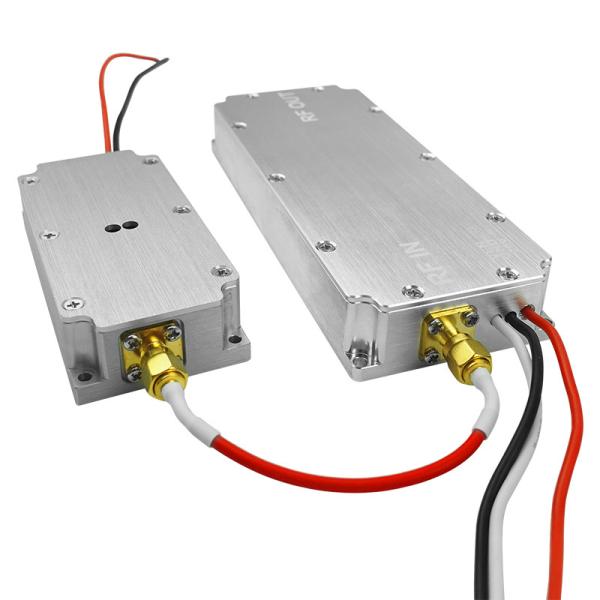 Communication/Anti Drone System RF Amplifier with Customized Frequency Range and Red Black Power Supply Wire