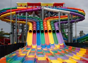 Holiday Village Amusement Big Long Pool Slide Water Park Playground 22 Meters High