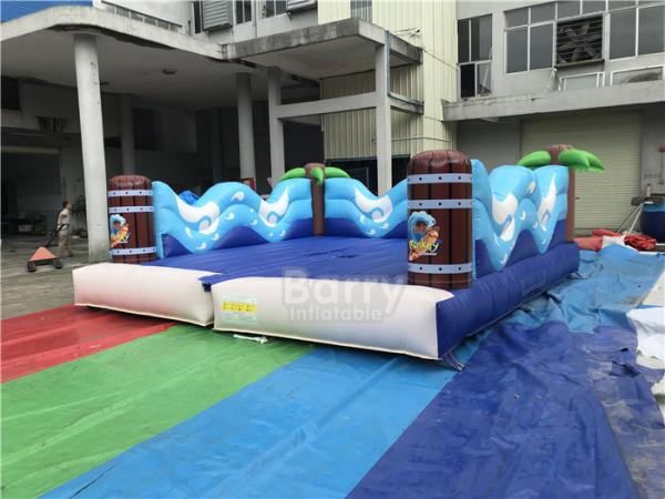 Quality Double Inflatable Sports Games / Inflatable Surf Simulator With Mattress Mechanical Surfboard for sale