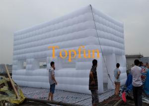 Wholesale 8M Fabric Inflatable Event Tent / White Inflatable Cube House For Outdoor Events from china suppliers