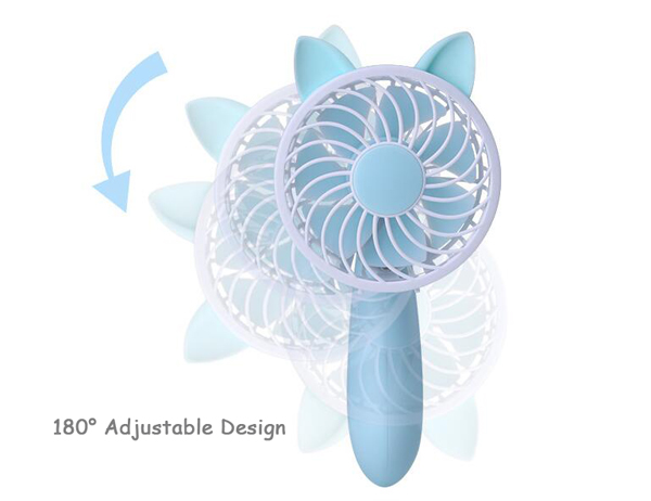 Creative New Style Small Dog Shape USB Handheld Table Fan for Home Outdoor