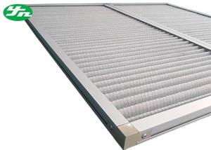 China Aluminum Wire Mesh Industrial Air Filters , Dust Panel Pleated Media Filter HVAC on sale
