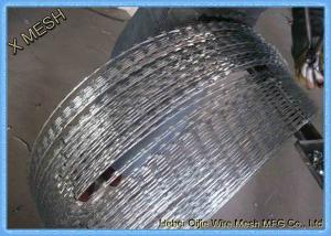 Wholesale BTO22 Type High Tensile Barbed Wire , Welded Barbed Concertina Wire 75*150mm from china suppliers