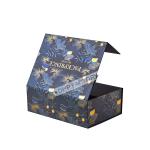 Large Foldable Gift Boxes Custom Design No Magnets With Handle